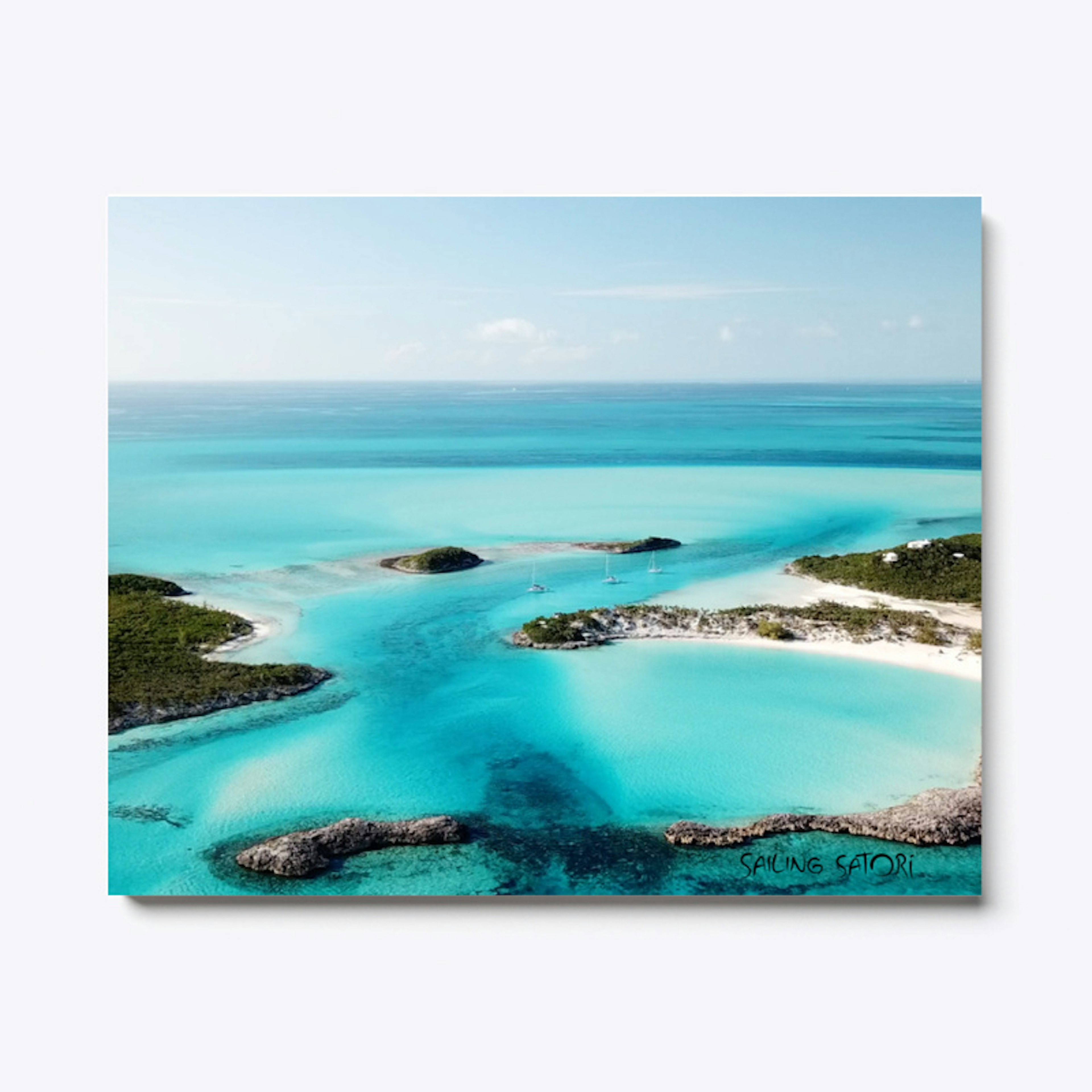 4K Drone Print - Saddle Cay, Bahamas